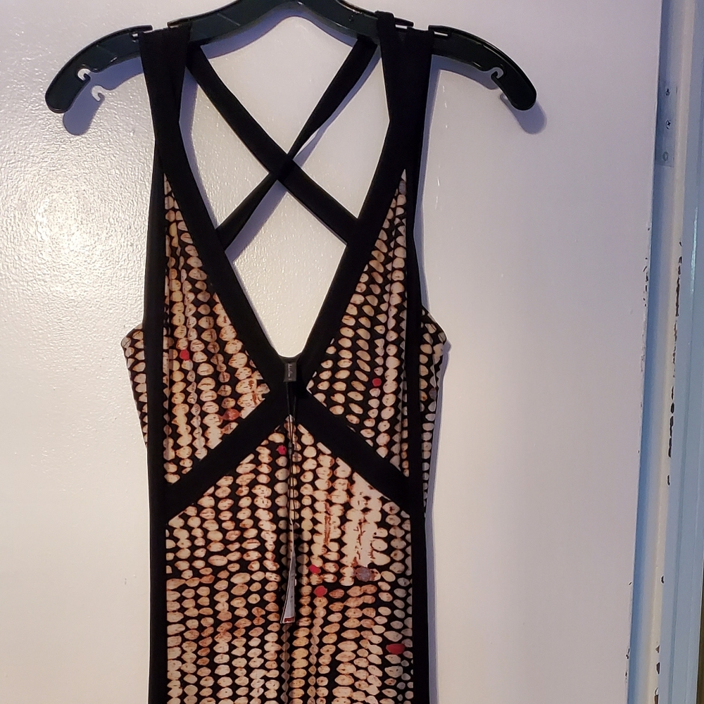 Bcbgmaxazria Asymmetric Sleevless dress Sz M